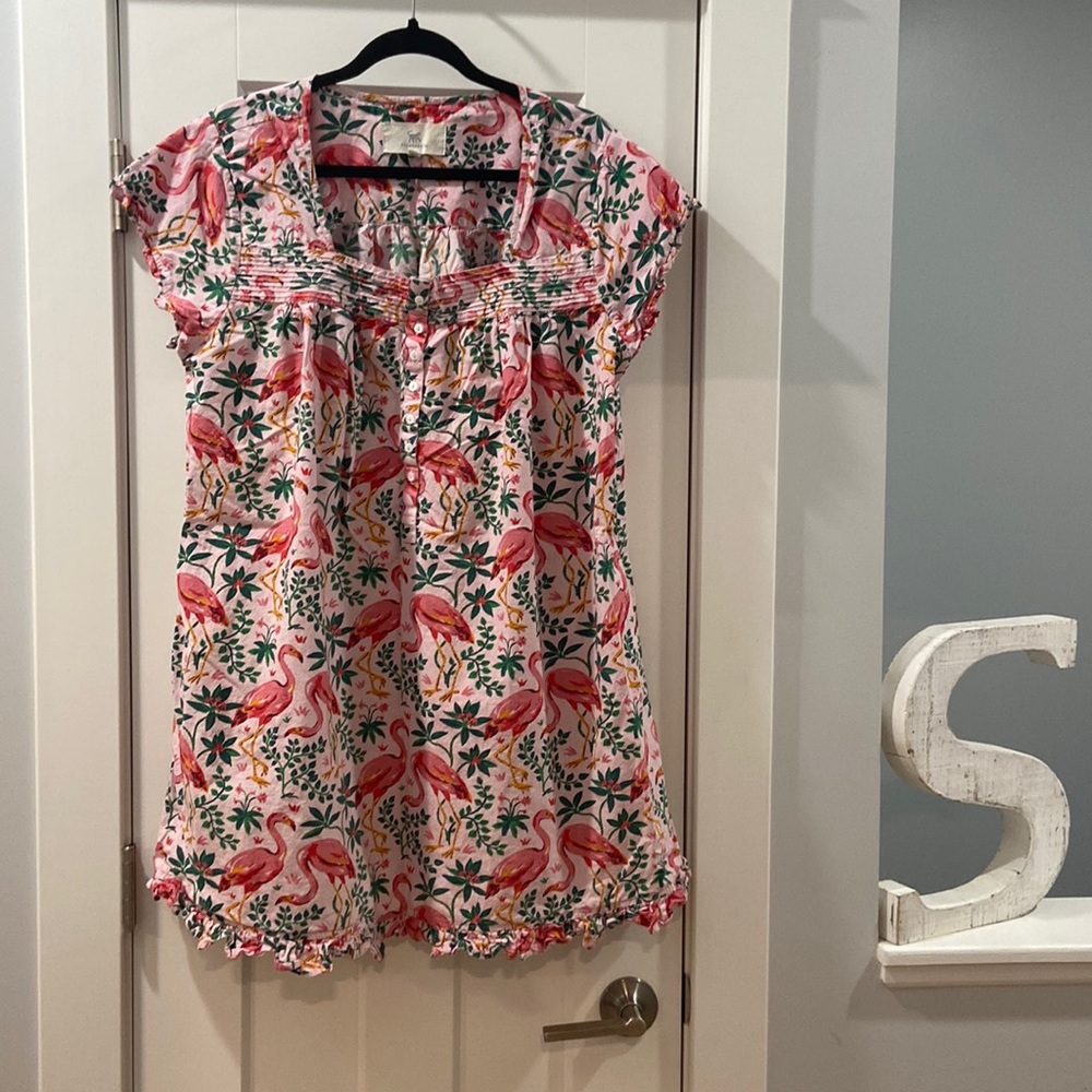 Printfresh Pink and Green Midi Dress